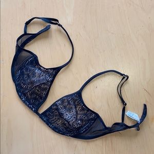 DKNY 34C Black Lace Bra